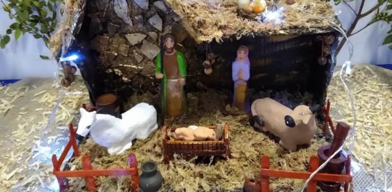 Presépio permanece enfeitando, em São Luís, a tradição de festejar o Nascimento de Jesus