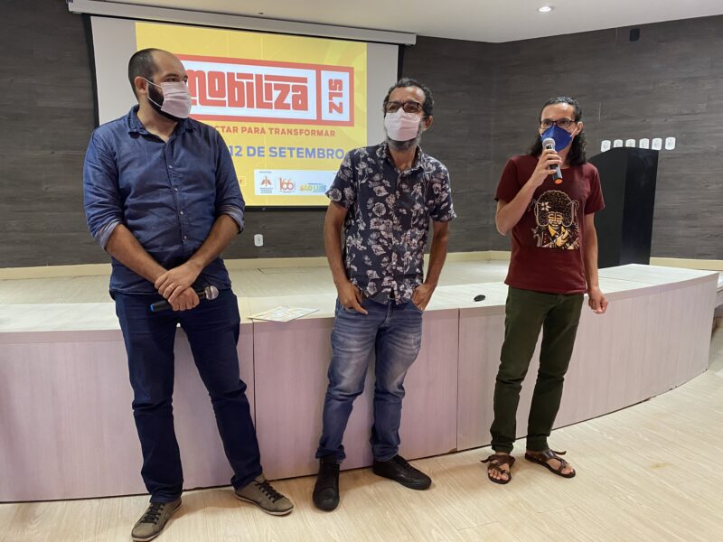 Designers e quadrinhistas apresentam as iniciativas que irão executar durante o Mobiliza SLZ – Foto: Divulgação