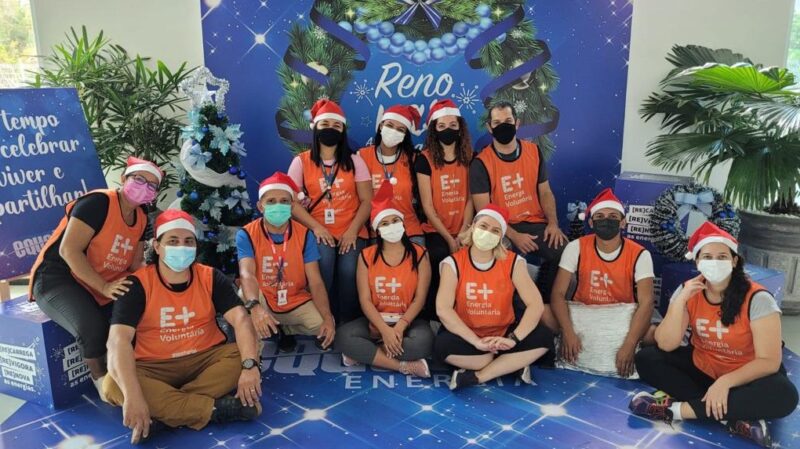Os voluntários participaram de diversas ações levando a energia do bem a diversas crianças beneficiadas – Foto: Divulgação