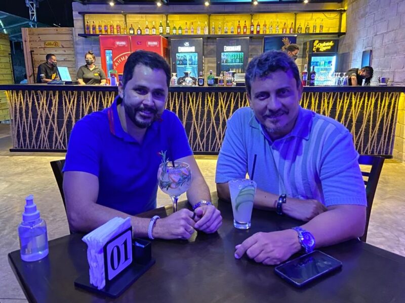 Cristiano Barroso Fernandes e Evandro Santos, sócios do Quintal Lagoa – Foto: Divulgação