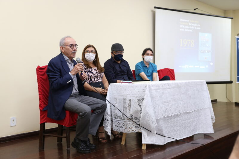 José Jorge Soares, Dir. de Rel. Institucionais da Equatorial Maranhão ressaltou o apoio da empresa à cultura e literatura maranhenses – Foto: Danielle Vieira
