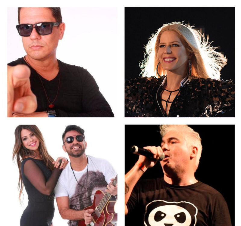 Os artistas locais Pandha; DJ Cláudinho Polary; Fabrícia e PP Júnior farão participações especiais no show de Paula Toller – Foto: Divulgação