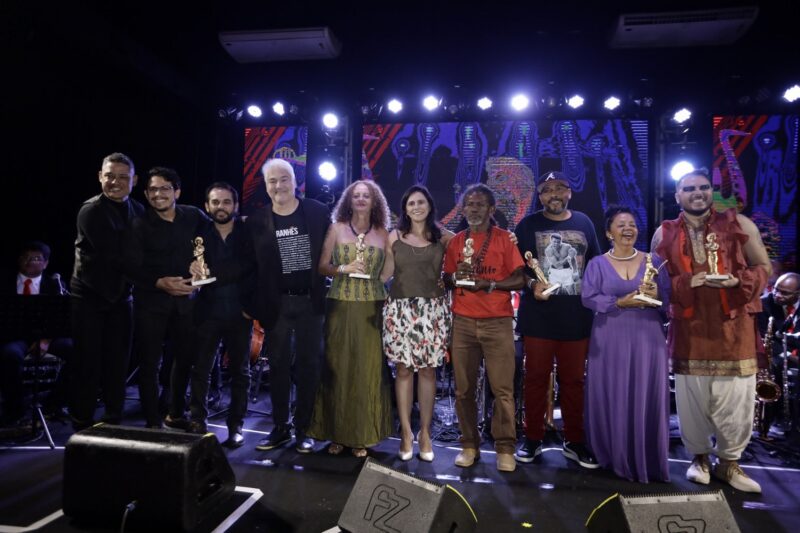 Banda Panda, Célia Leite, Giselle Paiva, Paca do Pandeiro, Preto Nando, Fátima Passarinho e Vinaa – Foto: Miguel Viégas