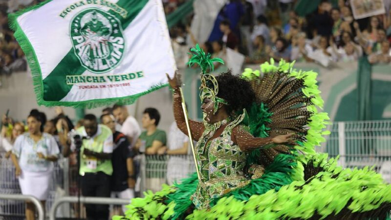 A campeã do Carnaval 2022 de São Paulo Mancha Verde faz a festa da chegada de 2023 - Foto: Divulgação