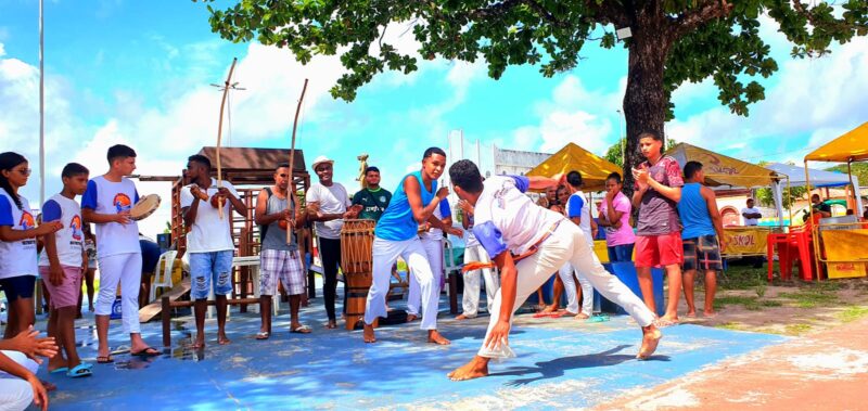 Capoeira, música e dança marcaram a festa de 1 ano da Feirinha Guimarães – Foto: Divulgação