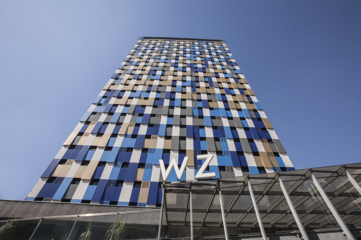 Fachada vertical do WZ Hotel Jardins em São Paulo – Foto: Divulgação