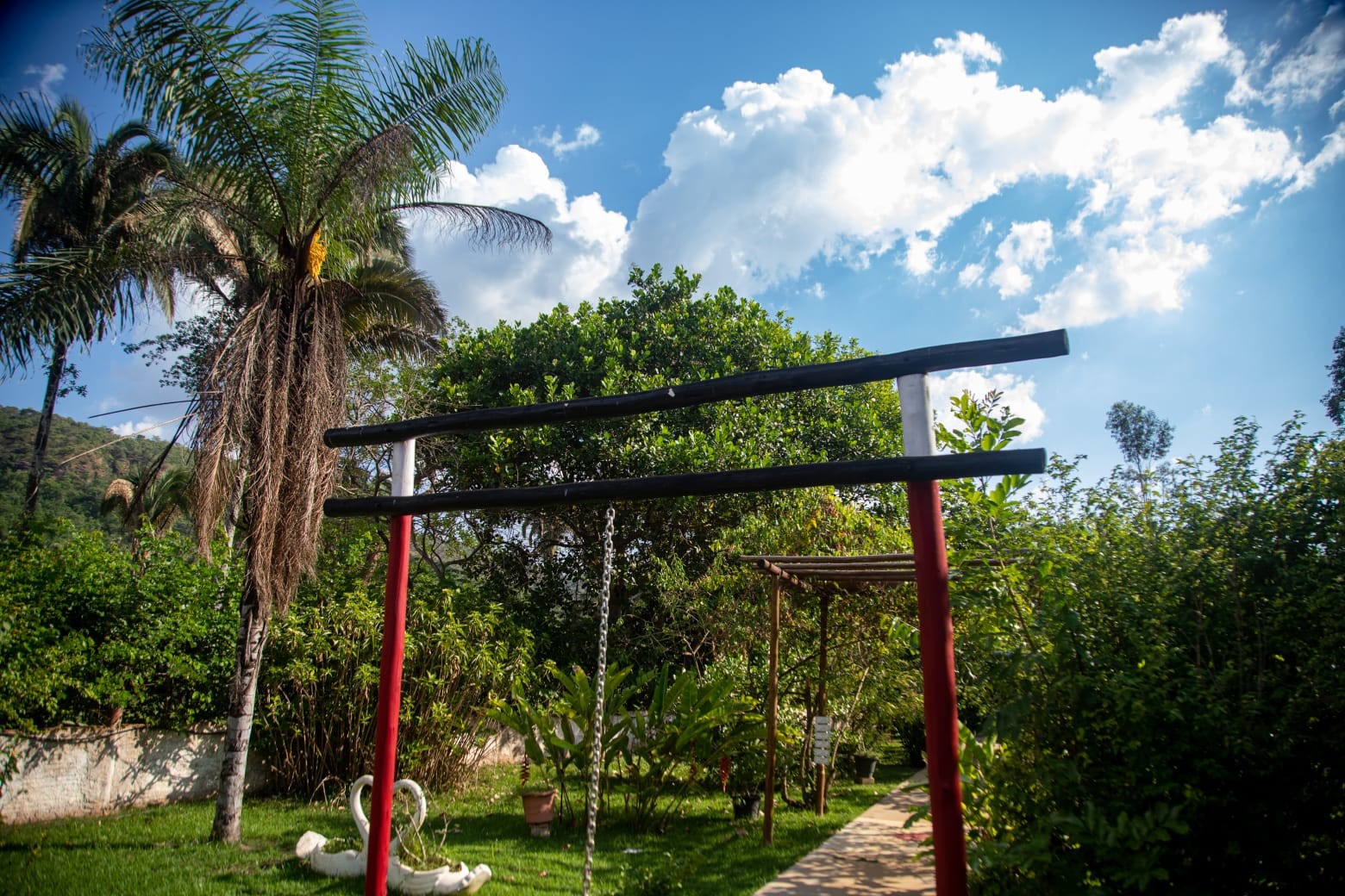 Entrada do Recanto Oriental revela herança cultural de seus proprietários originais – Foto: Emerson Silva
