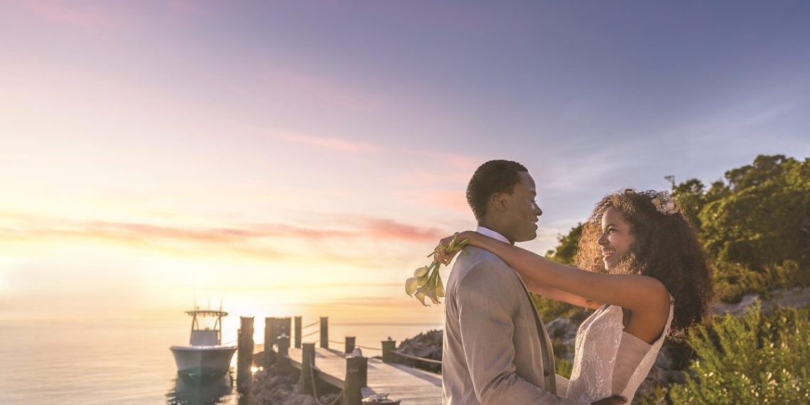 Romance nas Bahamas: renovação de votos no paraíso