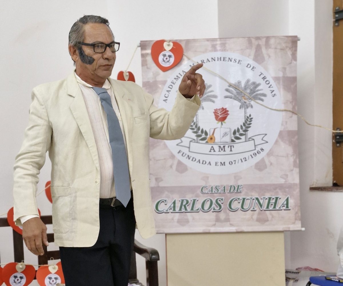 Ator Josimael Caldas caracterizado de Carlos Cunha – Foto: Divulgação