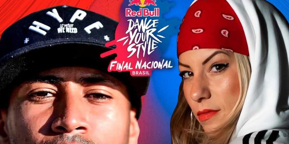 O maranhense Maddhulk e a dançarina Ji Sambati na final do torneio mundial de danças urbanas – Foto: Divulgação