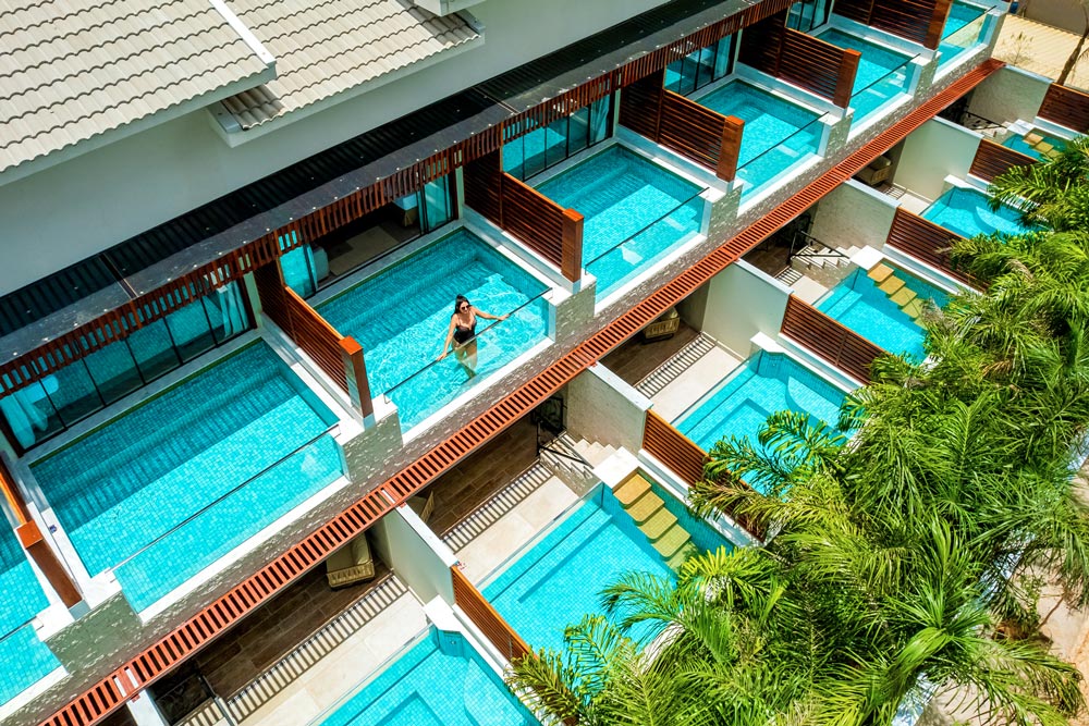 Piscina da Suíte Exclusive com Piscina Privativa Superior - Foto: Divulgação