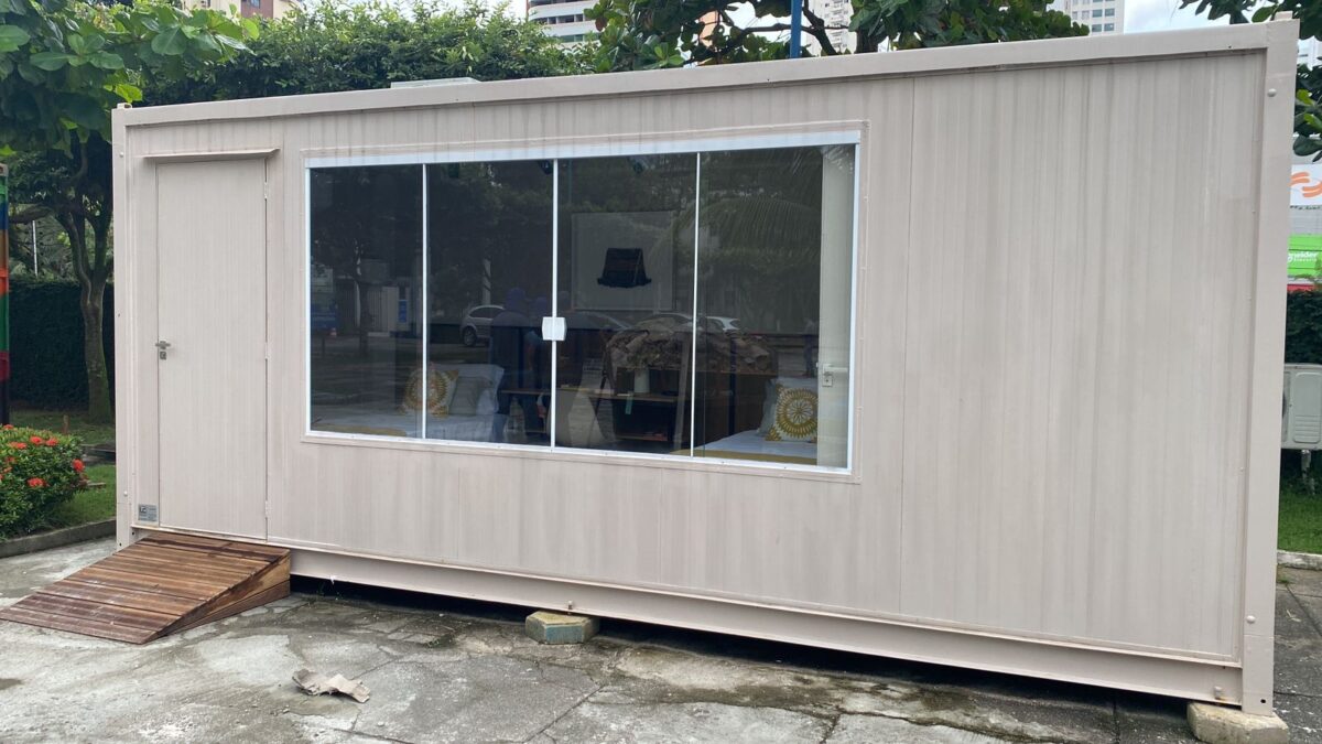 Estruturas modulares durante a COP 30 numa cidade que precisa duplicar o número de leitos para o evento – Foto: Divulgação