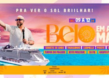 Belo faz a festa em alto mar no mês de dezembro - Foto: Divulgação