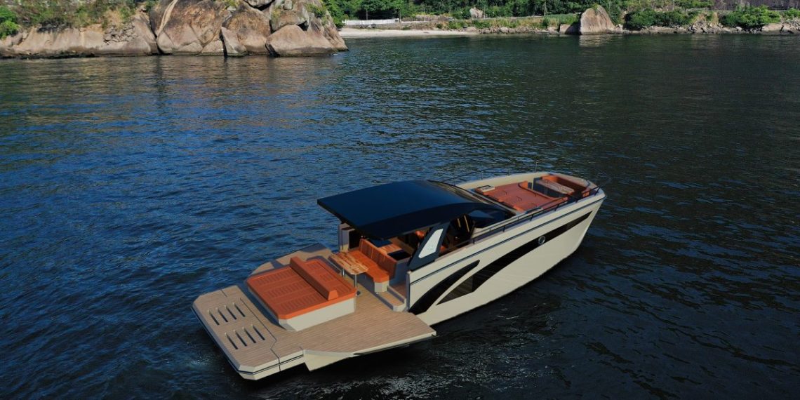 O novo modelo de lancha da renomada Triton Yachts que promete fazer sucesso pelas águas brasileiras e internacionais - Foto: Divulgação