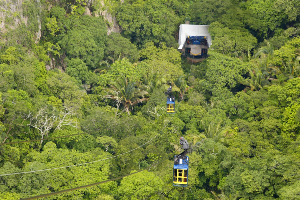 O trajeto de 550 metros oferece uma vista privilegiada da mata atlântica e dos cânions - Foto: Divulgação
