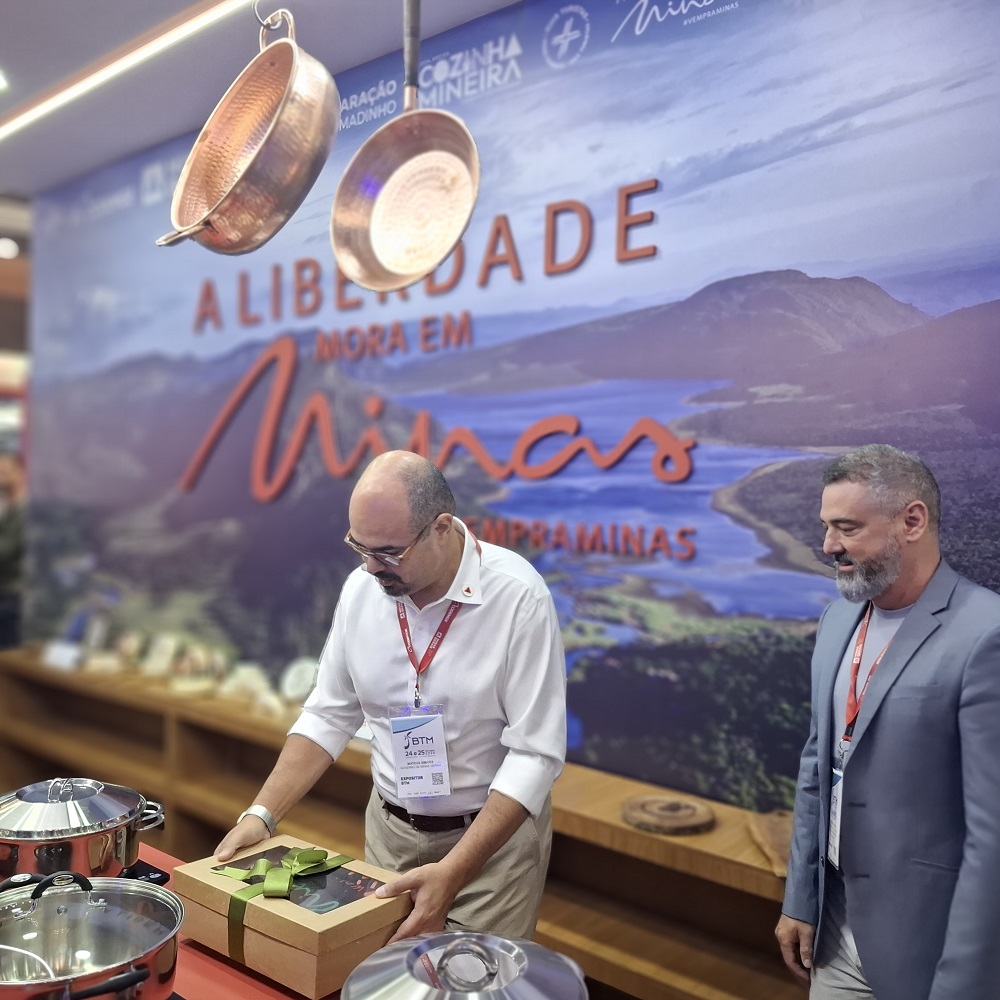 O vice-governador de Minas Gerais, Mateus Simões e o Secretário de Cultura e Turismo de Minas Gerais, Leônidas Oliveira - Foto: Gutemberg Bogéa