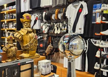 Loja no Shopping da Ilha foi a primeira loja oficial do Vasco no Nordeste; nova unidade no Tropical Shopping é a segunda no Maranhão – Foto: Divulgação
