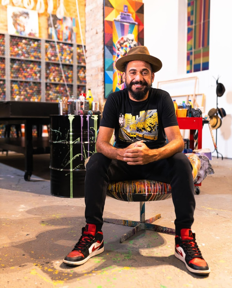 Espaço é uma experiência imersiva no processo criativo deEduardo Kobra e abriga obras do muralista reconhecido mundialmente - Foto: Divulgação 