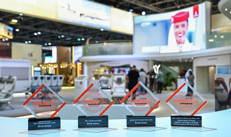 Empresa ainda foi reconhecida nas categorias ‘Melhor Primeira Classe’, ‘Melhor Classe Econômica Premium’ e ‘Melhor Lounge de Aeroporto no Oriente Médio’ pelo Business Traveller Middle East Awards 2025 - Foto: Divulgação