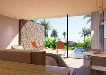 Com uma atmosfera luxuosa, o Origem Patacho Design Hotel abre as portas em outubro abre as portas para o público em outubro, enriquecendo a hotelaria alagoana e brasileira - Foto: Divulgação Club Med Brasil
