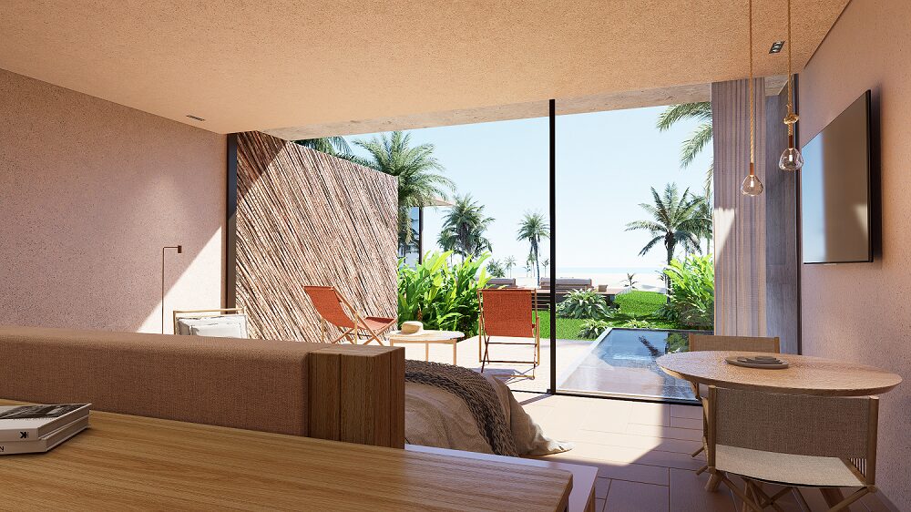 Com uma atmosfera luxuosa, o Origem Patacho Design Hotel abre as portas em outubro abre as portas para o público em outubro, enriquecendo a hotelaria alagoana e brasileira - Foto: Divulgação Club Med Brasil