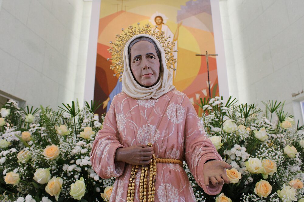 Imagem da beata Francisca de Paula de Jesus, mãe dos pobres, no Santuário de Nhá Chica, em Baependi  - Foto: Vitória Guedes