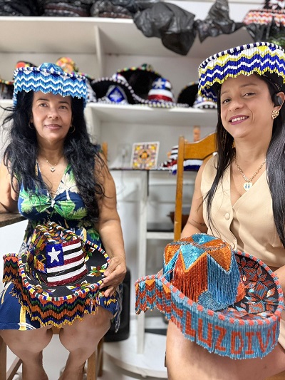 Vanda e Dayana Bandeira: do interior do Maranhão, as irmãs transformaram o artesanato em fonte de renda e rede de apoio para outras mulheres - Foto: Geíza Batistta 