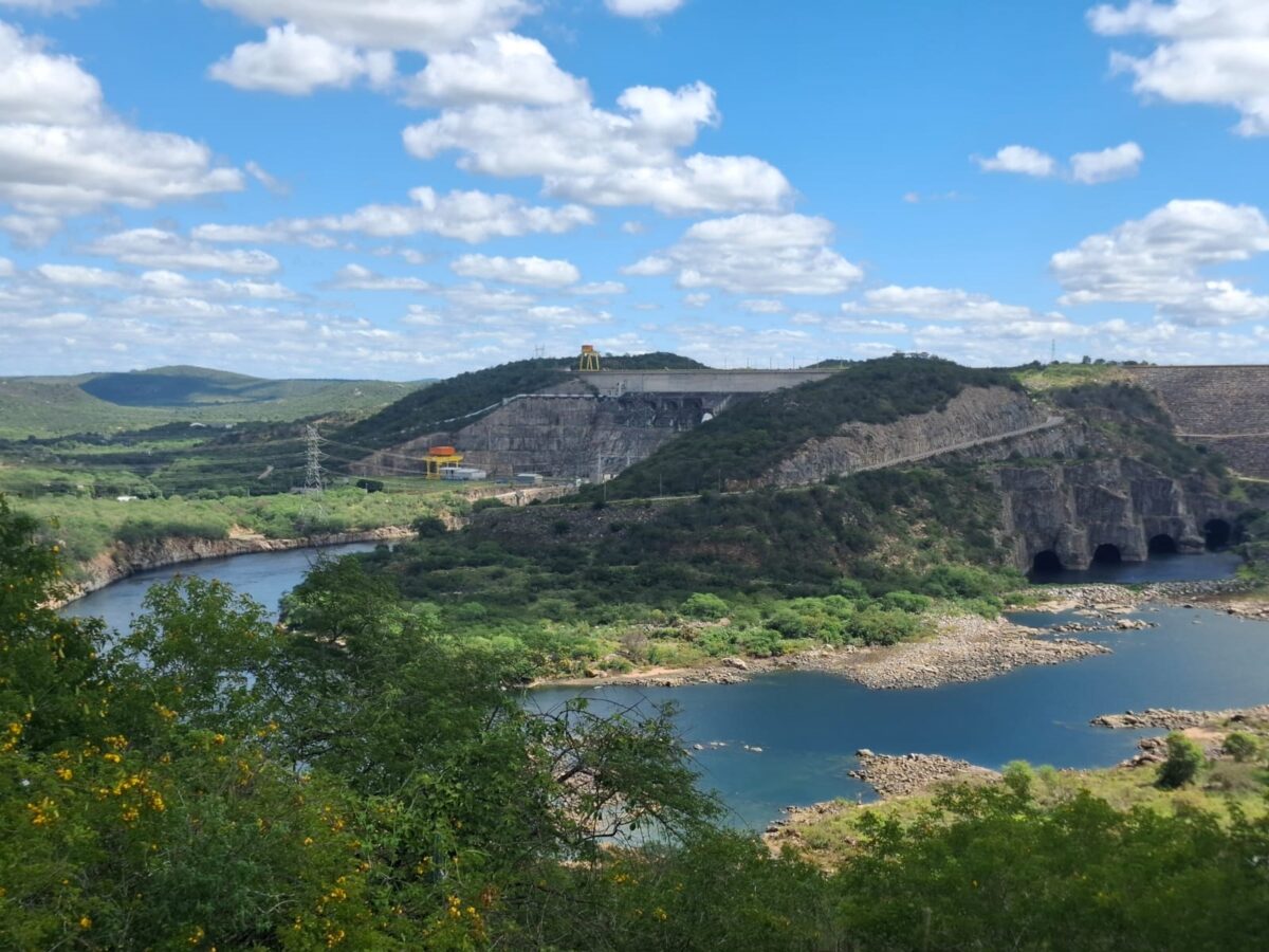 Usina Hidrelétrica de Xingó, uma das maiores obras de engenharia do Brasil, localizada no Rio São Francisco, entre os estados de Alagoas e Sergipe – Foto: Gutemberg Bogéa